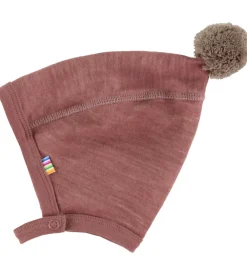 Joha Babyhjelme*Babyhjelm - Uld/Bambus - Mørk Rose