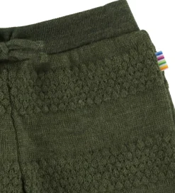 Bukser Og Jeans|Uld-Joha Bukser - Strik - Uld - Mos Grøn