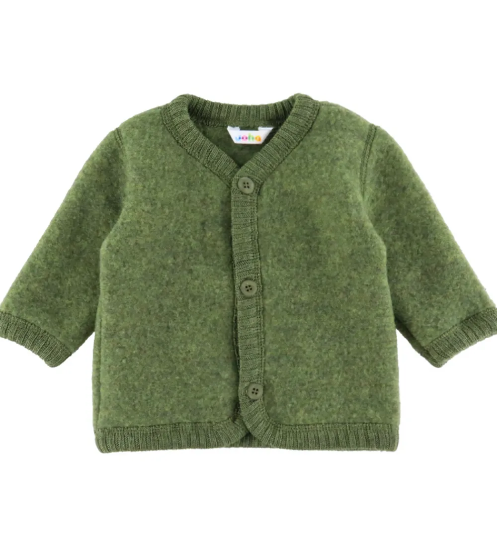 Cardigans|Uld-Joha Cardigan - Uld - Mørk Oliven