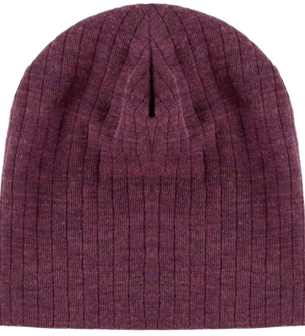 Huer Og Hatte|Uld-Joha Hue - Uld - Rib - Blomme