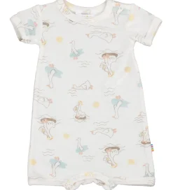 Joha Sommerdragter*Sommerdragt - Uld/Silke - Off White m. Print