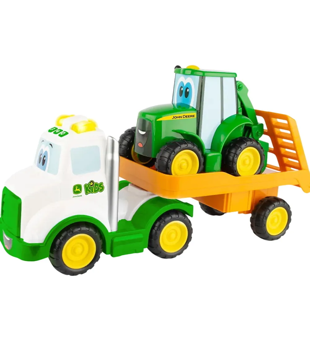 Biler, Tog Og Køretøjer-John Deere Arbejdsbiler - Farmin' Friends Hauling Set