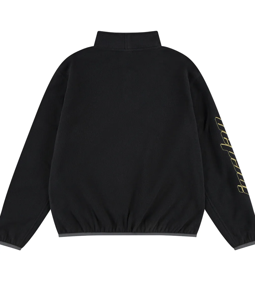 Fleece-Jordan Fleecetrøje - Sort m. Guld