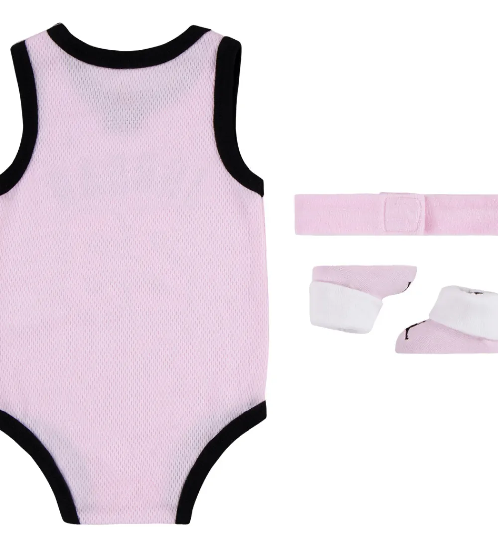Hårbånd-Jordan Gaveæske - Futter/Hårbånd/Body u/æ - Pink Foam/Hvid