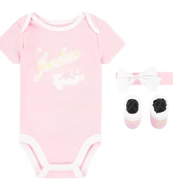 Jordan Hårbånd*Gaveæske - Futter/Hue/Body k/æ - Rosa/Hvid