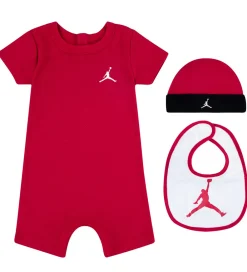 Jordan Sommerdragter*Gaveæske - 3-pak - Sommerdragt/Hue/Hagesmæk - Gym Red