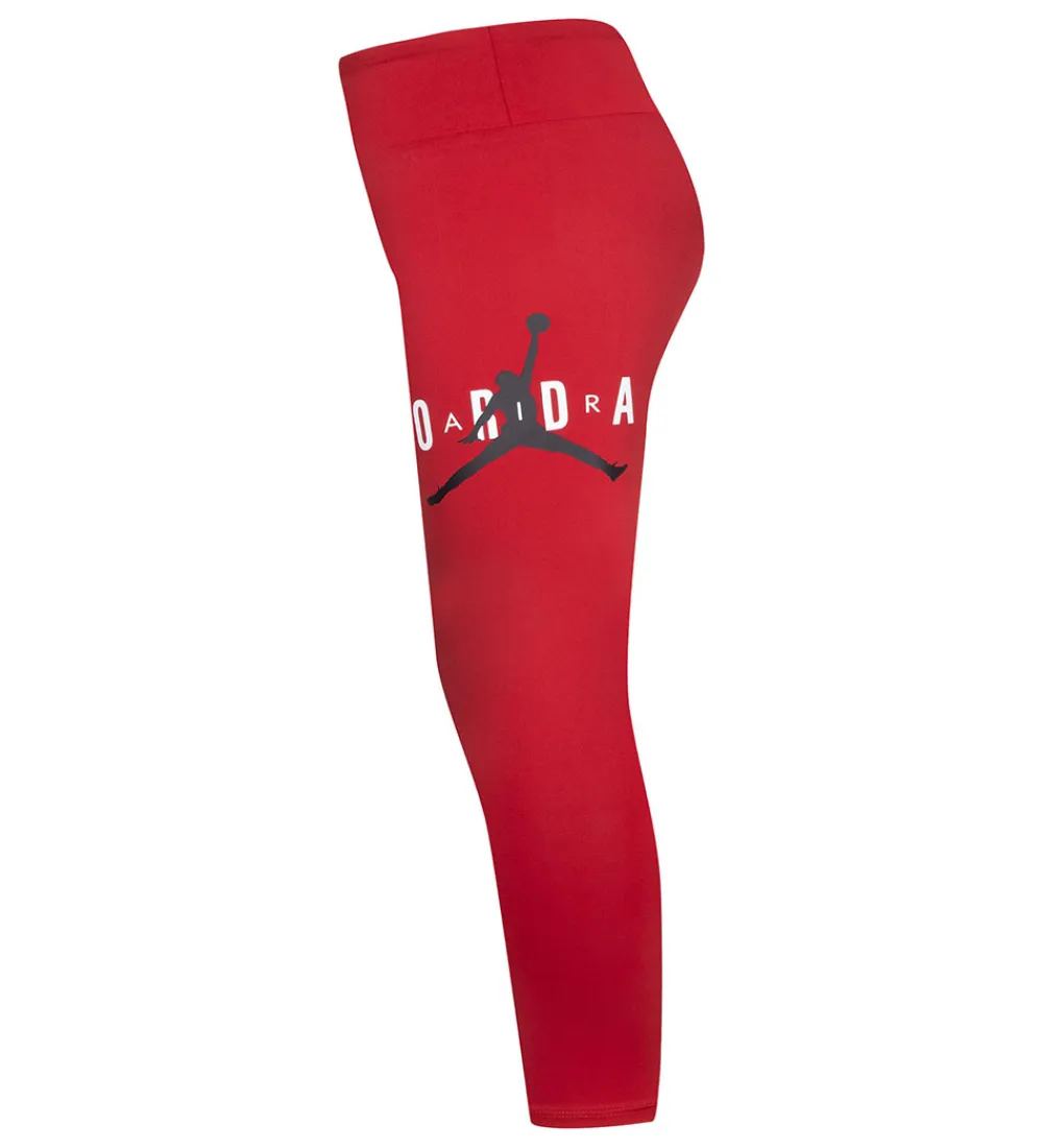 Træningsbukser|Gymnastiktøj-Jordan Leggings - Gym Red m. Logo