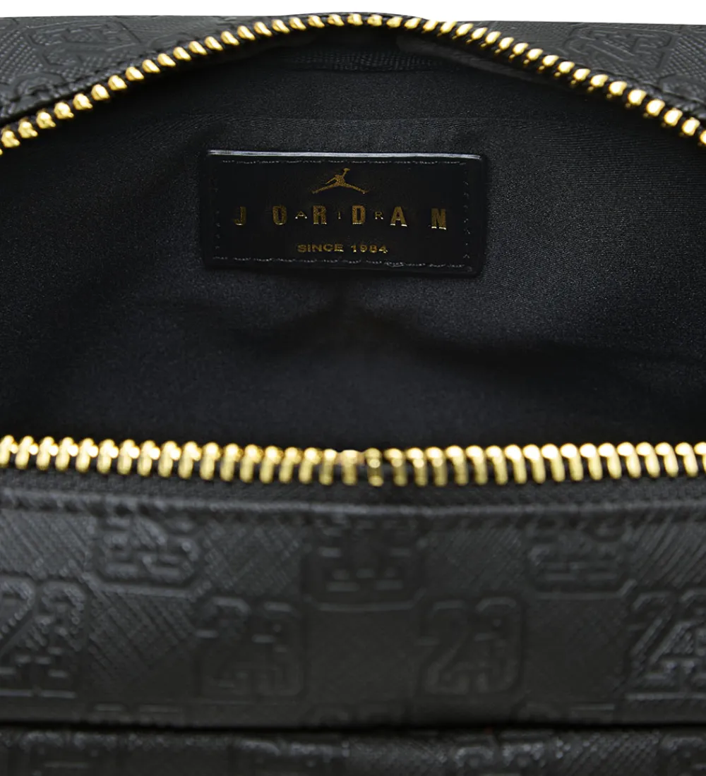 Tasker|Skuldertasker-Jordan Skuldertaske - Monogram Mini - Sort/Guld