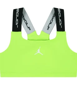 T-Shirts Og Toppe-Jordan Sportstop - Dri-Fit - Electric Green m. Logo