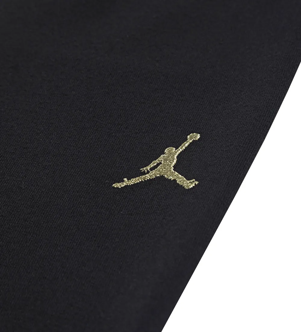 Jordan T-Shirts*Sweatsæt - Sort/Hvid m. Guld