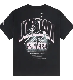 T-Shirts-Jordan T-shirt - Sort m. Rosa