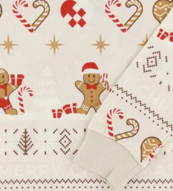 Jule-Sweater Nattøj*s Nattøj - 2-Delt - Christmas Cookie - Beige