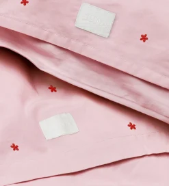 Juna Sengetøj*Sengetøj - Daisy - Baby - Pink/Rød