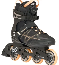 Rulleskøjter|Rulleskøjter-K2 Rulleskøjter - Alexia 80 Boa - Sort/Orange - Inliner