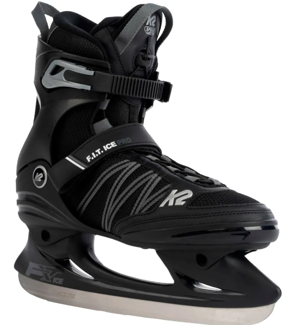 Skøjter-K2 Skøjter - F.I.T Ice Pro - Sort/Grå