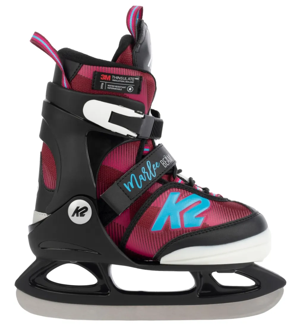 Skøjter-K2 Skøjter m. Lys - Marlee Beam Ice - Rød