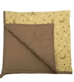 Katvig Tæpper|Barnevognsudstyr*Tæppe - 100x100 cm - Sennep m. Stjerner
