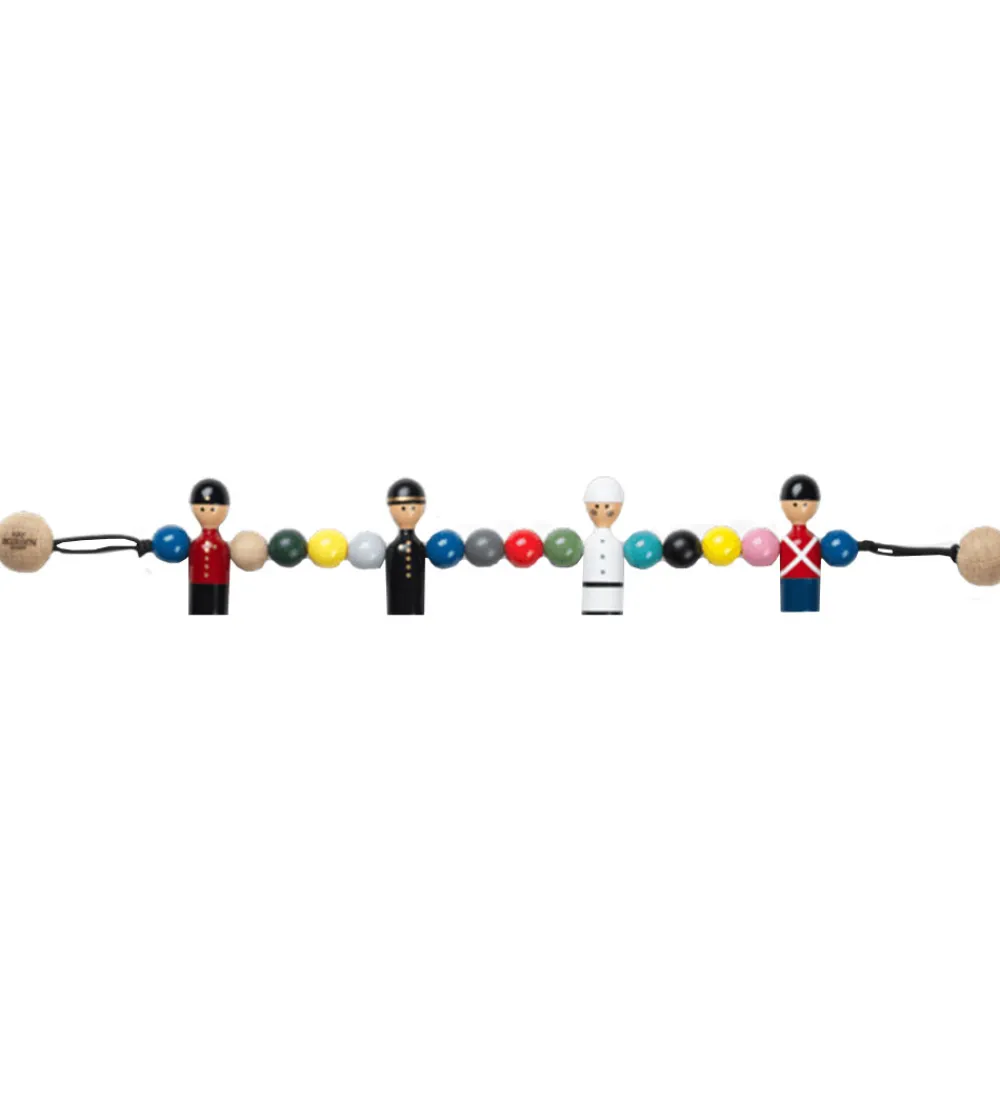 Barnevognskæder-Kay Bojesen Barnevognskæde - Træ - 53 cm - Multifarvet m. Figure
