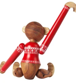 Kay Bojesen Pyntefigurer|Julepynt*Træfigur - Abe - Julesweater 2024 - Lille - Teak/Lim