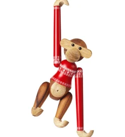 Kay Bojesen Pyntefigurer|Julepynt*Træfigur - Abe - Julesweater 2024 - Lille - Teak/Lim