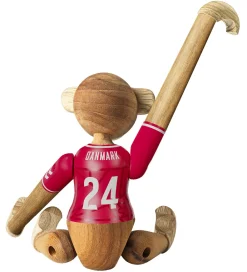 Pyntefigurer-Kay Bojesen Træfigur - Abe - DBU Kvinde 2024 - Mini - Teak/Limba