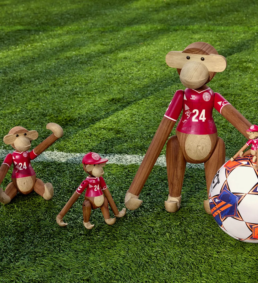 Pyntefigurer-Kay Bojesen Træfigur - Abe - DBU Kvinde 2024 - Mini - Teak/Limba