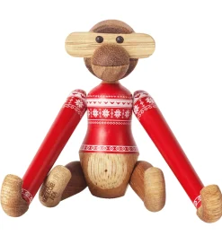 Kay Bojesen Pyntefigurer|Julepynt*Træfigur - Abe - Julesweater 2024 - Mini -Teak/Limba