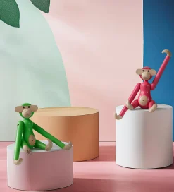 Pyntefigurer|Dekoration-Kay Bojesen Træfigur - Abe - Mini - Pink