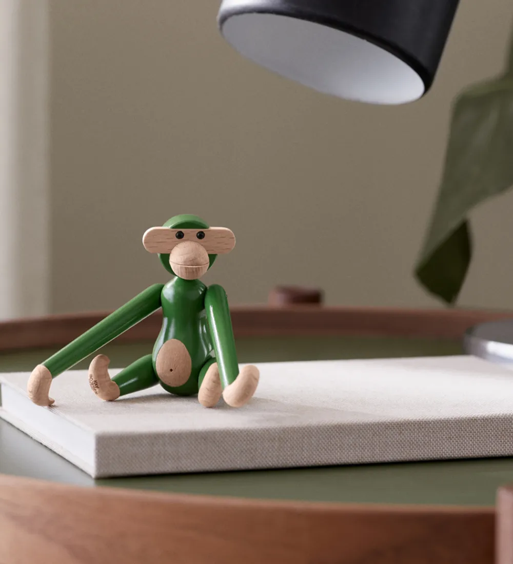 Kay Bojesen Pyntefigurer*Træfigur - Abe - Vintage - Mini - Grøn
