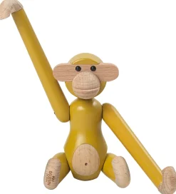 Kay Bojesen Pyntefigurer*Træfigur - Abe - Vintage - Mini - Gul