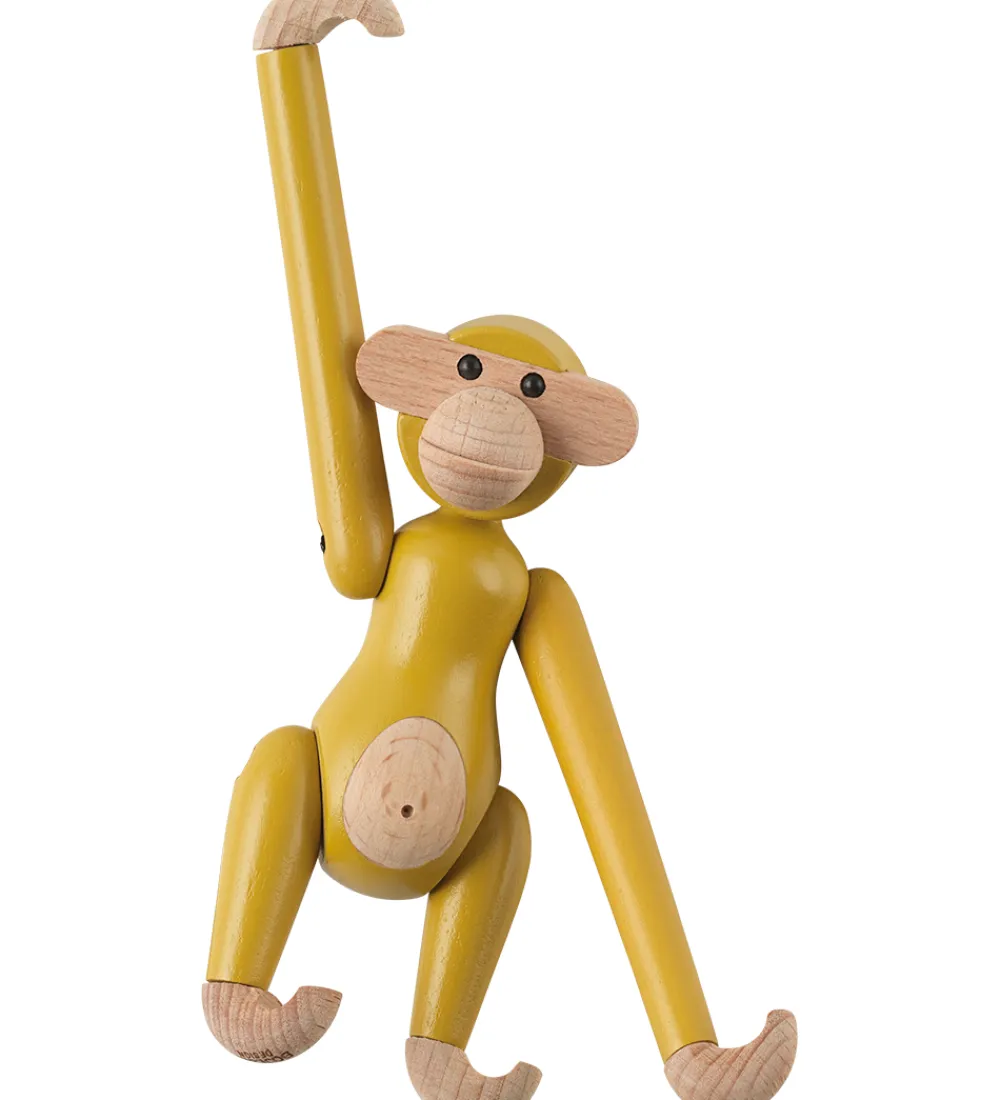 Kay Bojesen Pyntefigurer*Træfigur - Abe - Vintage - Mini - Gul