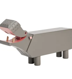 Kay Bojesen Pyntefigurer*Træfigur - Flodhest - 19 cm - Grå