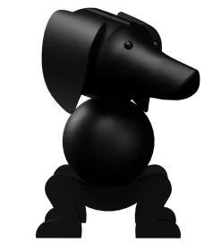 Pyntefigurer-Kay Bojesen Træfigur - Gravhund - Lille - Mørk Bejdset Eg