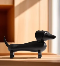 Pyntefigurer-Kay Bojesen Træfigur - Gravhund - Lille - Mørk Bejdset Eg