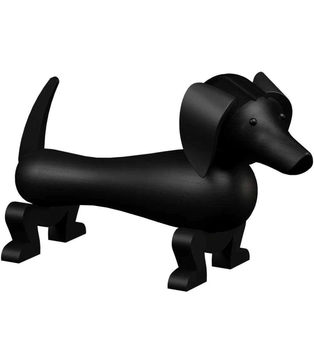Pyntefigurer-Kay Bojesen Træfigur - Gravhund - Mellem - Mørk Bejdset Eg