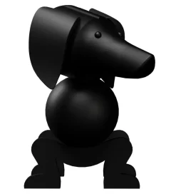 Pyntefigurer-Kay Bojesen Træfigur - Gravhund - Mellem - Mørk Bejdset Eg