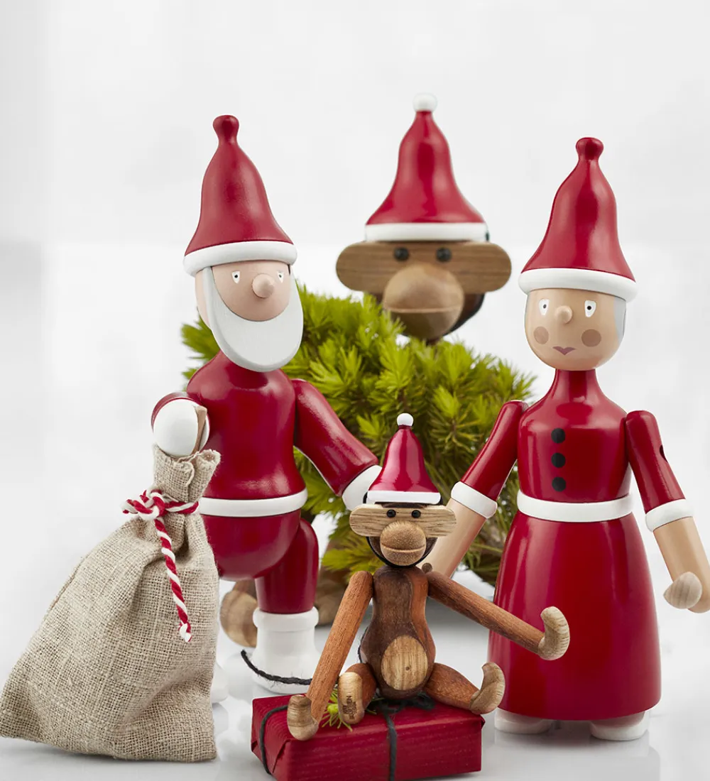 Pyntefigurer|Julepynt-Kay Bojesen Træfigur - Julemand - 20 cm - Rød/Hvid