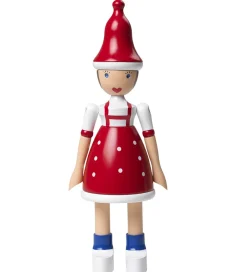 Pyntefigurer|Julepynt-Kay Bojesen Træfigur - Jule Lise - 17,5 cm - Rød/Blå/Hvid