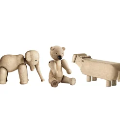 Kay Bojesen Pyntefigurer*Træfigurer - Sampak Liliput - 3 pak - Eg