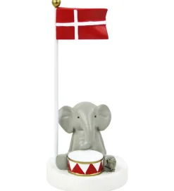 Kids by Friis Pyntefigurer*Bordflag - Elefant m. Tromme