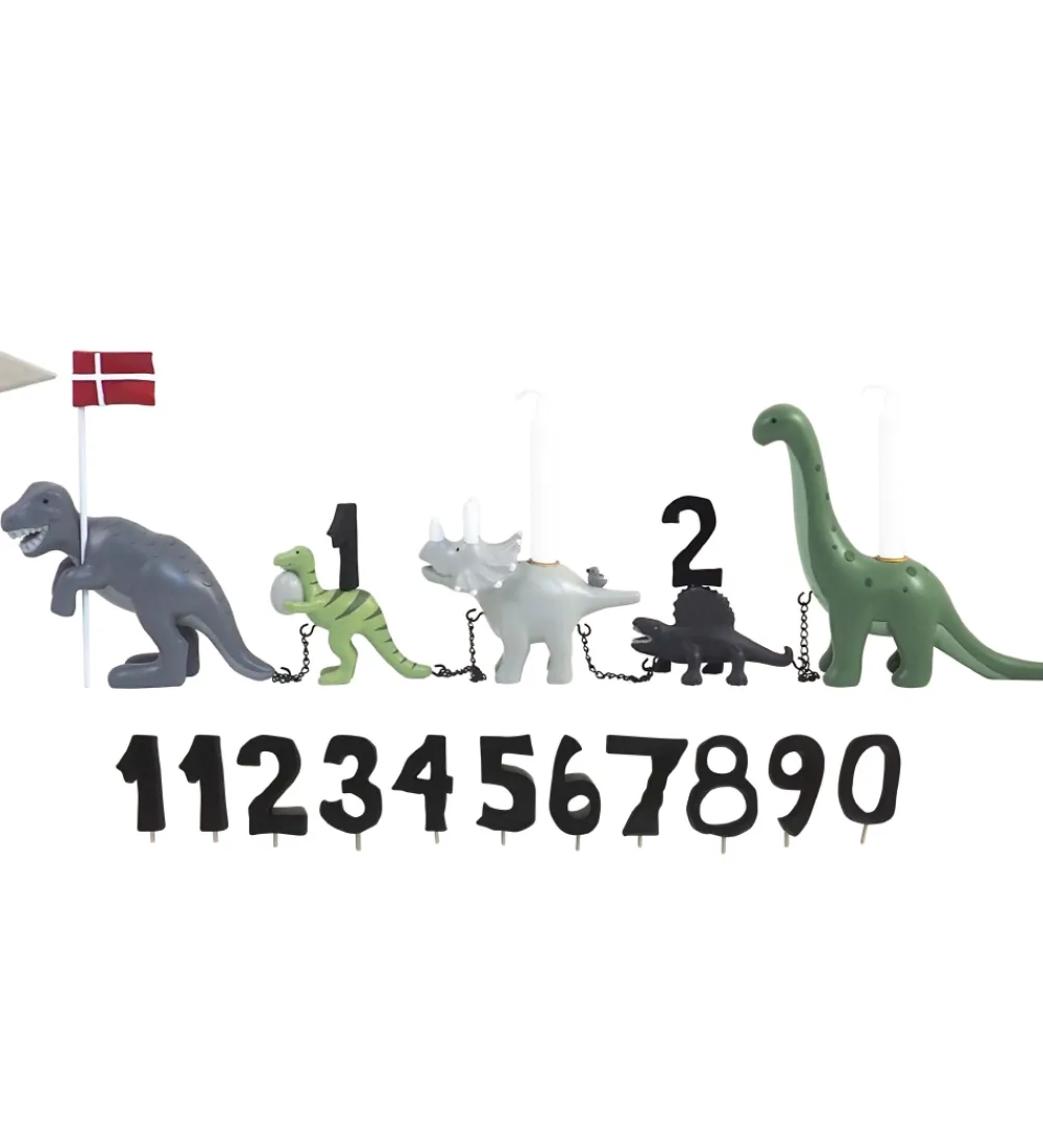 Fødselsdagstoge-Kids by Friis Fødselsdagstog - Dinosaur m. 11 Tal