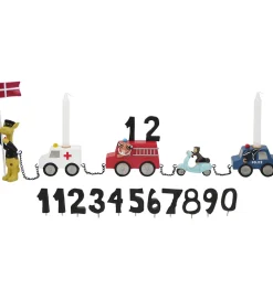 Fødselsdagstoge-Kids by Friis Fødselsdagstog - Biler m. 11 tal