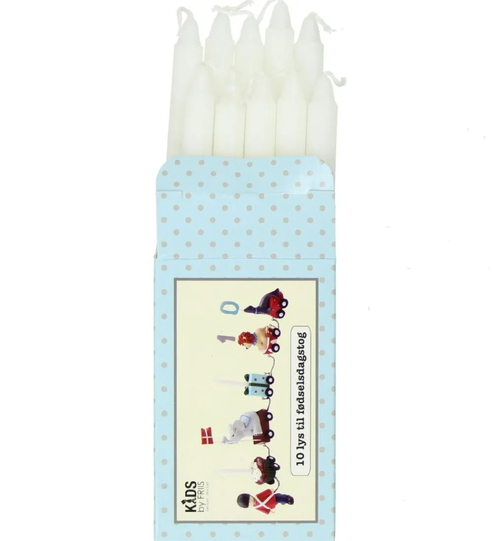 Fødselsdagstoge-Kids by Friis Lys - 10 stk - 11 cm - Til Fødselsdagstog