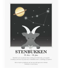 Kids by Friis Plakater Og Billeder*Plakat - Stjernetegn - Stenbukken