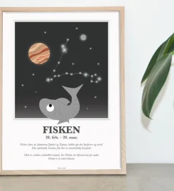 Kids by Friis Plakater Og Billeder*Plakat - Stjernetegn - Fisken