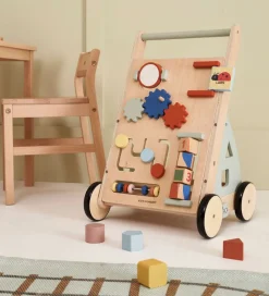 Kids Concept Gåvogne*Gåvogn - Edvin - Træ/Blå