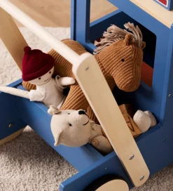 Kids Concept Gåvogne*Gåvogn - Træ - Lastbil - Aiden - Blå