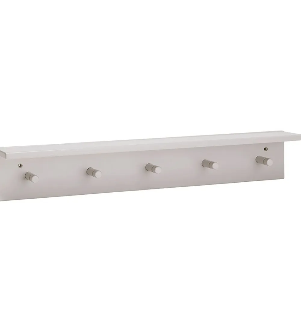 Knager-Kids Concept Hylde m. Knager - 60x10 cm - Træ - Grå