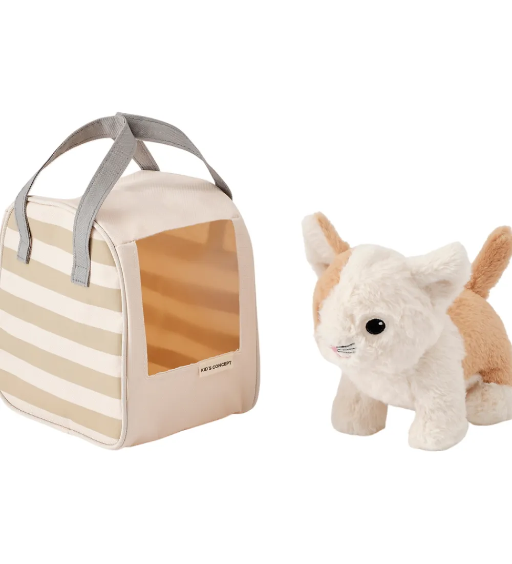 Trælegetøj-Kids Concept Kat m. Taske - Beige/Hvid