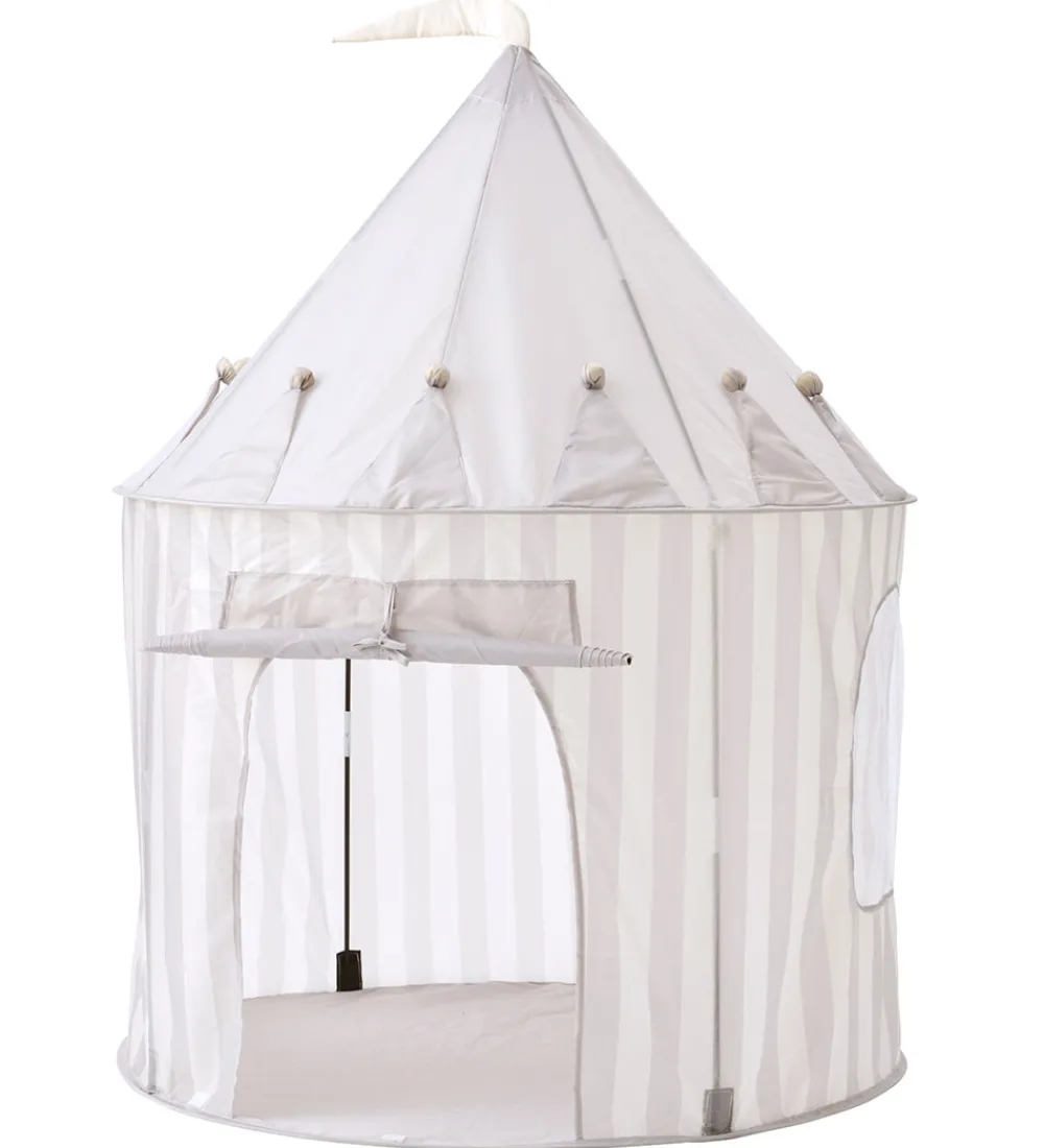 Kids Concept Legetelte|Legetelte*Legetelt - 100x130 cm - Grå Striber